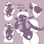  &lt;3 2019 :3 anthro anthrofied bent_over big_breasts big_butt biped black_eyes black_horn black_nipples bovid braided_hair breast_grab breast_squeeze breasts butt caprine convenient_censorship coy curvaceous dark_skin digital_drawing_(artwork) digital_media_(artwork) ears_back english_text eyebrows eyelashes female floppy_ears fullmontis fur grey_background grey_hair grey_highlights grey_pussy grey_skin grey_theme hair hair_covering_breasts hair_highlights half-length_portrait hand_on_breast hand_on_head hanging_breasts heart_nose hi_res horizontal_pupils horn looking_at_viewer looking_away looking_back mammal multicolored_hair multiple_angles navel nintendo nipples nude one_eye_closed pigtails pink_nose pivoted_ears pok&eacute;mon pok&eacute;mon_(species) pok&eacute;morph portrait presenting presenting_pussy pubes pussy raised_eyebrow shaking_butt simple_background small_waist smile solo sound_effects species_name standing text twin_braids two_tone_hair video_games white_fur white_hair wide_hips wink wool wooloo 