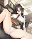  breasts glasses highres kashiwamochi_yomogi read_or_die yomiko_readman 