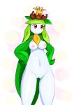 anthro breasts cactuscacti female generation_5_pokemon genitals humanoid lilligant nintendo nipples nude pokemon pokemon_(species) pussy red_eyes simple_background small_breasts solo solo_focus