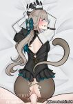  anal animal_ears anus ass bed_sheet breasts cat_ears cat_girl cat_tail clothed_sex clothes crying crying_with_eyes_open highres kurodahlia18 looking_at_viewer looking_back lying lynette_(genshin_impact) on_stomach penis pov prone_bone rape rape_face scared sex sex_from_behind skirt small_breasts tail tears torn_clothes torn_skirt 