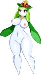 anthro breasts cactuscacti digital_media_(artwork) female generation_5_pokemon genitals lilligant low_res nintendo nipples nude pixel_(artwork) pokemon pokemon_(species) pussy solo thick_thighs wide_hips