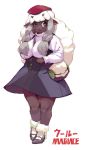  absurd_res anthro anthrofied big_breasts blush bottomwear bovid braided_hair breasts caprine clothing female footwear hair hat headgear headwear hi_res high_heels horn magiace mammal nintendo pok&eacute;mon pok&eacute;mon_(species) pok&eacute;morph purse shoes simple_background skirt solo video_games white_background wooloo 