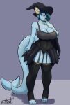 bear213 big_breasts blue_hair breasts cleavage clothed clothing costume eeveelution female generation_1_pokemon hair halloween halloween_costume hi_res holidays mature_female nintendo pokemon pokemon_(species) vaporeon witch_outfit