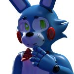  1:1 2019 absurd_res alpha_channel animatronic anthro five_nights_at_freddy&#039;s five_nights_at_freddy&#039;s_2 hi_res lagomorph leporid looking_at_viewer machine male mammal rabbit robot smile solo thebunwiththescarf toy_bonnie toy_bonnie_(fnaf) video_games 