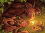  2019 blue_eyes chromamancer claws digital_media_(artwork) dragon family feral fire hatchlings hi_res horn invalid_tag membrane_(anatomy) membranous_wings outside scalie western_dragon wings 