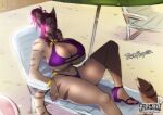 big_breasts bikini breasts clothing female furryoyoer lazydez swimwear thighs