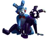  2019 3d_(artwork) absurd_res animatronic anthro balls bow_tie digital_media_(artwork) duo erection five_nights_at_freddy&#039;s five_nights_at_freddy&#039;s_2 glowing glowing_eyes handjob hi_res humanoid_penis lagomorph leporid machine male male/male mammal nude penile penis rabbit robot sex shadow_bonnie_(fnaf) smile thebunwiththescarf toy_bonnie toy_bonnie_(fnaf) video_games 