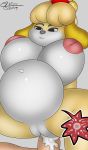  animal_crossing anthro belly big_belly big_breasts breasts canid canine canis cum cum_in_pussy cum_inflation cum_inside domestic_dog female hi_res impregnation inflation isabelle_(animal_crossing) j5furry male male_penetrating mammal nintendo ovum penetration penis pussy sex sperm_cell video_games 