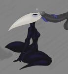 anthro arachnid arched_back arthropod arthropod_abdomen balls big_balls big_butt big_penis biped black_body blurred_background blush blush_lines bodily_fluids breasts butt dripping erection featureless_breasts female genital_fluids genitals grey_body grey_skin hollow_knight hornet_(hollow_knight) huge_butt humanoid_genitalia humanoid_penis jizzus licking long_penis long_tongue looking_up_at_penis male male/female mostly_offscreen_character non-mammal_breasts oral penile penis penis_lick penis_on_face precum precum_drip precum_on_face segmented_body sex sitting sitting_on_ground small_breasts small_waist spider team_cherry thick_thighs tongue wasp_waist white_body wide_hips