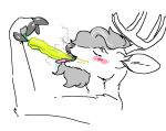  2023 adam&#039;s_apple anthro antlers banana_pepper blush deer digital_drawing_(artwork) digital_media_(artwork) dyyrlysh eating eating_food eyebrows eyes_closed fingers food food_fetish fruit fur hair hooved_fingers hooves horn hot_pepper kristoffer_everglade male male_anthro mammal microsoft_paint_(artwork) new_world_deer open_mouth partially_colored pepper_(fruit) pink_blush pink_tongue plant side_view snout solo spicy spicy_food steam_from_nostrils suggestive suggestive_food teeth tongue tongue_out white-tailed_deer 