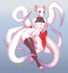  anthro bell-bell_(artist) clothed clothing ear_piercing ear_ring femboy hi_res jacket legwear male mammal murid murine off_shoulder piercing presenting rance_(rancetherat) rat ring_piercing rodent solo tentacles thick_thighs thigh_highs topwear 