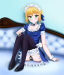  1girl absurdres artoria_pendragon_(fate) blonde_hair chastity_belt fate_(series) highres maid non-web_source saber_(fate) tagme 