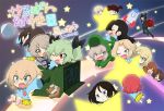 &gt;_&lt; 6+girls :&lt; :d aki_(girls_und_panzer) alligator_costume anchovy arms_up bandages bangs black_hair black_jacket black_pants black_ribbon blonde_hair blouse blue_blouse blue_dress blue_eyes blue_headwear blush boko_(girls_und_panzer) box braid brown_eyes brown_hair cardboard_box child closed_eyes commentary_request cover cover_page darjeeling doujin_cover dress drill_hair eyebrows_visible_through_hair fang flying formal frown girls_und_panzer glasses green_eyes green_hair grin hair_intakes hair_ribbon hair_tie hanging hat hat_removed headwear_removed itsumi_erika jacket jinguu_(4839ms) katyusha kay_(girls_und_panzer) kindergarten_uniform light_brown_hair long_hair long_sleeves looking_at_another medium_skirt mika_(girls_und_panzer) mikko_(girls_und_panzer) multiple_girls nishi_kinuyo nishizumi_maho nishizumi_miho nonna one_eye_closed one_side_up open_mouth pants reaching_out red_eyes red_hair ribbon riding rosehip running sailor_dress shimada_arisu shoes short_hair short_twintails silver_hair sitting skirt sliding smile space_craft star stuffed_animal stuffed_toy suit swept_bangs teddy_bear tied_hair translated tsuji_renta twin_drills twintails v-shaped_eyebrows wide_sleeves yellow_skirt younger 