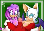  archie_comics julie-su knuckles_the_echidna mel_the_hybrid paizuri rouge_the_bat sonic_team sonic_the_hedgehog 