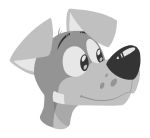  2019 anthro canid canine canis clothed clothing digital_media_(artwork) domestic_dog kom komdog male mammal simple_background smile solo 