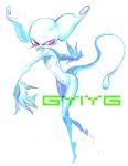  alien blue_skin crossgender earthbound_(series) female giygas morphine_(artist) nintendo solo text video_games 
