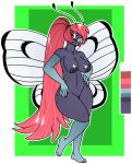  antennae_(anatomy) anthro anthrofied arthropod big_breasts breasts butterfree demonnyuu female hair hi_res insect insect_wings lepidopteran long_hair nintendo nipples non-mammal_breasts nude open_mouth pok&eacute;mon pok&eacute;mon_(species) pok&eacute;morph pussy smile solo video_games wings 