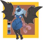  anthro anthrofied big_breasts breasts chiropteran demonnyuu fangs female fur hair mammal membrane_(anatomy) membranous_wings nintendo nipples nude pok&eacute;mon pok&eacute;mon_(species) pok&eacute;morph pussy smile solo swoobat video_games wings 