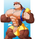  absurd_res anthro banjo-kazooie banjo_(banjo-kazooie) big_bulge big_penis bulge clothing daikitei hi_res humanoid_penis looking_at_viewer male mammal muscular muscular_male nintendo pecs penis penis_base rareware smile solo super_smash_bros. super_smash_bros._ultimate thick_thighs tight_clothing ursid vein video_games 