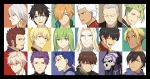  47_(479992103) 6+boys achilles_(fate) arash_(fate) archer beowulf_(fate/grand_order) black_hair blonde_hair blue_eyes brown_hair closed_eyes collage cu_chulainn_(fate/grand_order) earrings enkidu_(fate/strange_fake) fate/grand_order fate_(series) fujimaru_ritsuka_(male) gilgamesh green_hair hector_(fate/grand_order) jekyll_and_hyde_(fate) jewelry karna_(fate) king_hassan_(fate/grand_order) lancelot_(fate/grand_order) lancer looking_at_viewer looking_to_the_side looking_up male_focus multiple_boys napoleon_bonaparte_(fate/grand_order) orange_hair ozymandias_(fate) purple_hair red_eyes robin_hood_(fate) silver_hair vlad_iii_(fate/apocrypha) white_hair yagyuu_munenori_(fate/grand_order) 