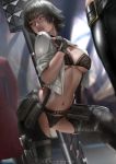  bra breast_hold cleavage devil_may_cry garter lady lingerie pantsu pussy see_through thighhighs underboob weapon zumi_(zumidraws) 