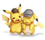  2019 3_toes 5_fingers ambiguous_gender anthro biped black_ears black_nose brown_eyes brown_tail cheek_spots clothing comforting countershade_torso countershading deerstalker deerstalker_hat detective_pikachu detective_pikachu_(video_game) digital_drawing_(artwork) digital_media_(artwork) dipstick_ears duo ears_down eyebrows eyes_closed featureless_crotch front_view frown full-length_portrait fur gonzarez1938 hat hat_only headgear headwear hi_res humor jagged_tail light lighting looking_at_another mammal mostly_nude multicolored_ears multicolored_fur nintendo open_frown open_mouth pikachu pink_tongue pivoted_ears pok&eacute;mon pok&eacute;mon_(species) pok&eacute;mon_detective_pikachu portrait raised_eyebrow red_cheeks sad shadow simple_background square_crossover standing toes tongue two_tone_ears two_tone_fur two_tone_tail video_games walking white_background white_countershading white_fur yellow_ears yellow_fur yellow_tail 
