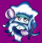  anus beeartist blue_skin cephalopod fak&eacute;mon female marine mimimie mollusk nintendo pok&eacute;mon pok&eacute;mon_clover purple_eyes pussy smile solo squid tentacles video_games 