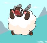  2019 ambiguous_gender animated bovid caprine feral fur loop mammal motion_lines nintendo open_mouth outside pok&eacute;mon pok&eacute;mon_(species) rolling solo video_games white_fur wool wooloo wynnchi 