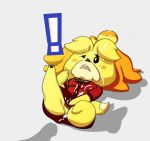  animal_crossing bodily_fluids canid canine canis clothed clothing cum cum_inside digital_media_(artwork) domestic_dog dubindore female fur genital_fluids hi_res isabelle_(animal_crossing) mammal nintendo pussy shih_tzu solo toy_dog video_games yellow_fur 