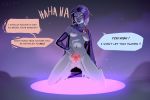  corruption dc_comics digital_media_(artwork) english_text female human magic mammal nipples not_furry nude open_mouth orionart raven_(dc) simple_background solo spell teen_titans text 