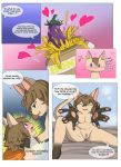  &lt;3 2019 anthro blue_eyes blush breasts brother clothed clothing comic cub cupcake_(raveneevee) dialogue digital_media_(artwork) domestic_cat duo eggplant english_text eyes_closed felid feline felis female food fruit fur green_eyes hair hi_res honey incest male male/female mammal mochi_(raveneevee) nipples nude paws plant pussy raveneevee sibling simple_background sister smile text twincest twins young 
