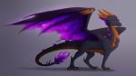  2019 blue_eyes claws cosmic_wings dragon feral green_eyes horn icelectricspyro scalie simple_background smile solo spines western_dragon 