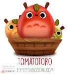  barrel cryptid-creations food fruit ghibli group my_neighbor_totoro plant tomato totoro 