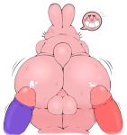  backsack balls big_butt blush bodily_fluids butt cartoon_network churroboy cum father genital_fluids group group_sex lagomorph leporid male male/male mammal parent penis rabbit richard_watterson sex sweat the_amazing_world_of_gumball threesome 