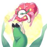 1:1 2014 anthro blueberry_(disambiguation) blush breasts female florges flower hand_on_breast large_hips looking_at_viewer nintendo open_mouth plant pok&eacute;mon pok&eacute;mon_(species) solo video_games 