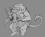  balls bite bound charr dagos duo eyes_closed fangs felid female greyscale guild_wars hindpaw horn larger_male male male/female male_penetrating mammal monochrome multi_ear neck_bite nude open_mouth paws penetration penis pussy size_difference smaller_female tail_tuft tuft vaginal video_games 