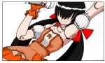  1girl blush bracelet gloves h.n.elly_(kirsten) hair_ribbon idol jewelry mahou_shoujo_madoka_magica majyomusume mannequin microphone orange_skirt ribbon short_twintails skirt smile twintails witch_(madoka_magica) 