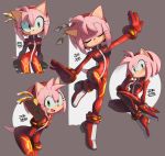  adapted_costume alternate_costume amy_rose artist_name blush bodysuit closed_eyes cosplay full_body green_eyes hair_ornament hairband highres pilot_suit pink_hair smile sonic_the_hedgehog zer0jenny 