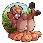  2019 alpha_channel anthro breasts digital_media_(artwork) eyelashes female furkinghell legs_up looking_at_viewer multi_tail nintendo pawpads pok&eacute;mon pok&eacute;mon_(species) pussy side_boob solo video_games vulpix 