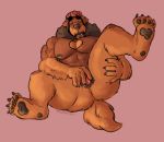  anthro canid canine canis cuntboy domestic_dog intersex mammal masturbation muscular muscular_cuntboy muscular_intersex nipple_piercing nipples noodlebeast_(artist) open_mouth pecs piercing pussy solo spread_legs spread_pussy spreading 