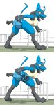  anthro bed bodily_fluids breasts causationcorrelation clinic clothing genital_fluids hat headgear headwear hi_res hospital lucario nintendo nipples nurse nurse_hat pillow pok&eacute;mon pok&eacute;mon_(species) pregnant pussy pussy_juice riolu size_difference unbirthing vaginal video_games vore 