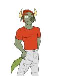 anthro anthrofied clothed clothing domestic_pig fully_clothed fuze ganon hi_res male mammal portrait simple_background solo suid suina sus_(pig) three-quarter_portrait white_background 