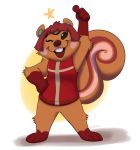  2019 animal_crossing anthro by-nc-nd creative_commons digital_drawing_(artwork) digital_media_(artwork) female fur hazel_(animal_crossing) hi_res mammal nintendo open_mouth orlandofox rodent sciurid simple_background tree_squirrel video_games 