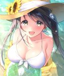  bikini cleavage masuishi_kinoto open_shirt swimsuits wet 