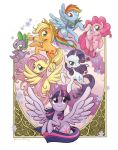  applejack_(mlp) brenda_hickey cutie_mark dragon equid equine fluttershy_(mlp) friendship_is_magic group horse mammal my_little_pony pinkie_pie_(mlp) rainbow_dash_(mlp) rarity_(mlp) spike_(mlp) twilight_sparkle_(mlp) 