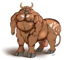  animal_genitalia animal_penis balls bovid bovid_taur bovine bovine_penis bovine_taur butt chub_(disambiguation) hangers horny_(disambiguation) low mammal mammal_taur musclegut pecs penis penis_tip raivenderouthelion_(artist) saggy_balls sheath taur 