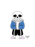  3:4 animate_inanimate bone clothing not_furry sans_(undertale) simple_background skeleton undead undertale video_games 