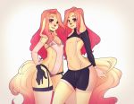  absurd_res blush breasts canid canine canis domestic_dog female fluffy fluffy_tail freckles girly hair hi_res long_ears long_hair love_pup love_pups male mammal pink_hair sibling small_breasts smallbreast suelix trixx trixx&amp;trixxie trixxielove trixxlove twins 