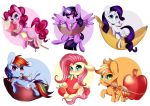  absurd_res apple applejack_(mlp) banana coconut cutie_mark equid equine fluttershy_(mlp) food friendship_is_magic fruit group hi_res horn horse iblisart kiwifruit mammal my_little_pony pinkie_pie_(mlp) plant pterippus rainbow_dash_(mlp) rarity_(mlp) smile strawberry twilight_sparkle_(mlp) unicorn wings 