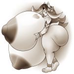  1:1 alexaxes anthro big_breasts big_butt breasts butt eulipotyphlan female hedgehog hi_res huge_breasts huge_butt hyper hyper_breasts hyper_butt jewelry makeup mammal necklace nipples open_mouth solo standing thick_thighs 